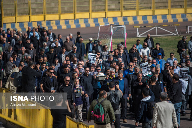 حضور پیشکسوتان ورزش ایران در مراسم تشییع پیکر کارگرجم