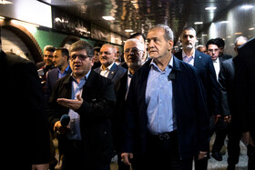 مسعود پزشکیان، رئيس جمهور در بازدید از خطوط راه آهن حومهای استان تهران