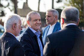 مسعود پزشکیان، رئيس جمهور در بازدید از خطوط راه آهن حومه‌ای استان تهران