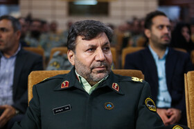 رضا بنی‌اسدی‌فر سرتیپ‌دوم فرماندهی انتظامی جمهوری اسلامی در گرامیداشت روز ملی محیط‌بان در مشهد