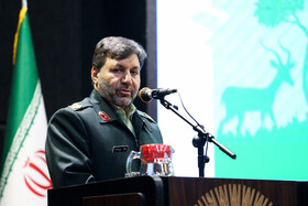 رضا بنیاسدیفر سرتیپدوم فرماندهی انتظامی جمهوری اسلامی در گرامیداشت روز ملی محیطبان در مشهد