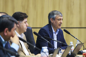 سخرانی سید مهدی طبیب زاده، رئیس اتاق کرمان  در اولین رویداد گفتمان توسعه کرمان