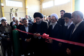 افتتاح کارخانه تولید اکسیژن سخای کوثر اردبیل با حضور آیت‌الله اعرافی رئیس حوزه‌های علمیه کشور 