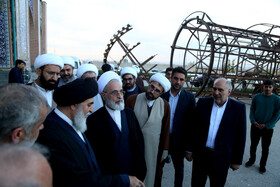 بازدید آیت‌الله اعرافی رئیس حوزه‌های علمیه کشور از آستان مقدس امامزاده سیدصدرالدین اردبیل