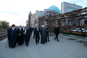 بازدید آیت‌الله اعرافی رئیس حوزه‌های علمیه کشور از آستان مقدس امامزاده سیدصدرالدین اردبیل