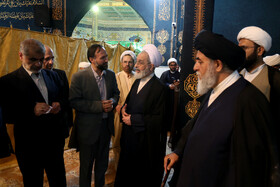 بازدید آیت‌الله اعرافی رئیس حوزه‌های علمیه کشور از آستان مقدس امامزاده سیدصدرالدین اردبیل