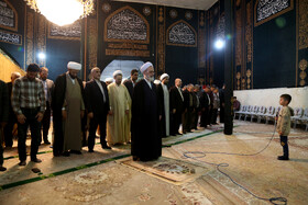 بازدید آیت‌الله اعرافی رئیس حوزه‌های علمیه کشور از آستان مقدس امامزاده سیدصدرالدین اردبیل