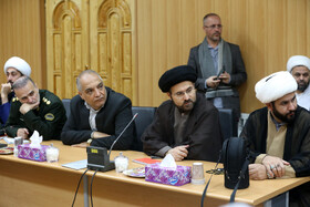 نشست مدیران علمی و فرهنگی استان اردبیل با آیت‌الله علیرضا اعرافی رئیس حوزه‌های علمیه کشور