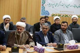 محمد خوش‌سیما نماینده گرمی و انگوت، صدیف بدری عضو هیات‌رئیسه مجلس شورای اسلامی و حجت‌الاسلام والمسلمین علیه مسئول نمایندگی ولی‌فقیه در سپاه حضرت عباس‌(ع) استان اردبیل