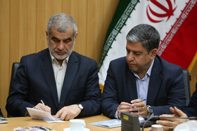 مسعود امامی‌یگانه استاندار اردبیل و علی نیکزاد نایب‌رئیس مجلس شورای اسلامی 