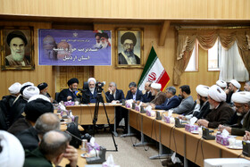 نشست مدیران علمی و فرهنگی استان اردبیل با آیت‌الله علیرضا اعرافی رئیس حوزه‌های علمیه کشور