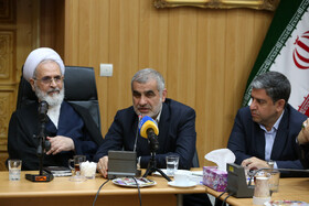 مسعود امامی یگانه استاندار اردبیل، علی نیکزاد نایب‌رئیس مجلس شورای اسلامی و آیت‌الله علیرضا اعرافی رئیس حوزه‌های علمیه کشور در نشست با مدیران علمی و فرهنگی استان اردبیلسفر رئیس حوزه‌های علمیه کشور به اردبیل