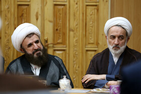 حجت‌الاسلام والمسلمین حسین کثیرلو رئیس کل دادگستری استان اردبیل و آیت‌الله یدالله صفری نماینده مردم استان اردبیل در مجلس خبرگان رهبری