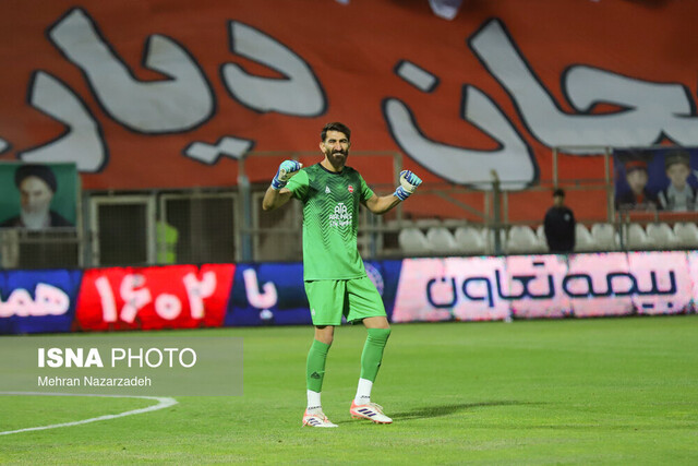 بیرانوند بهترین بازیکن دیدار تراکتور- الشرطه شد