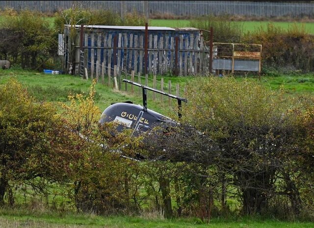 سقوط یک بالگرد در مزرعهای در شمال انگلیس سقوط یک بالگرد در مزرعهای در شمال انگلیس