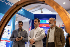 محمدعلی نادعلی‌زاده، سرپرست خبرگزاری دانشجویان ایران در نمایشگاه دستاوردهای شاخص علمی و فناورانه جهاددانشگاهی