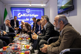 محمدعلی نادعلیزاده، سرپرست خبرگزاری دانشجویان ایران در نمایشگاه دستاوردهای شاخص علمی و فناورانه جهاددانشگاهی