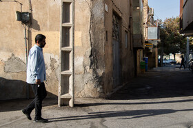 اثرات فرونشست  منازل مسکونی محله پایین دروازه اصفهان