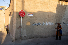 اثرات فرونشست در دیوار منازل مسکونی در خیابان مسجدسید اصفهان