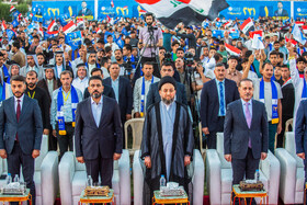 سید عمار حکیم، رهبر جریان حکمت ملی عراق و رهبر چارچوب احزاب شیعی عراق - نجف