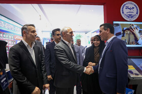 بازدید سیدحمید پورمحمدی، معاون رئیس جمهور و رئیس سازمان برنامه و بودجه از نمایشگاه دستاوردهای علمی و فناورانه جهاد دانشگاهی