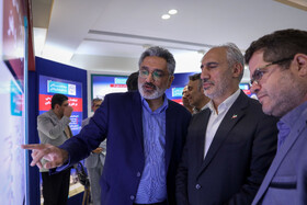 بازدید سیدحمید پورمحمدی، معاون رئیس جمهور و رئیس سازمان برنامه و بودجه از نمایشگاه دستاوردهای علمی و فناورانه جهاد دانشگاهی