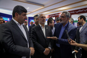 بازدید سیدحمید پورمحمدی، معاون رئیس جمهور و رئیس سازمان برنامه و بودجه از نمایشگاه دستاوردهای علمی و فناورانه جهاد دانشگاهی