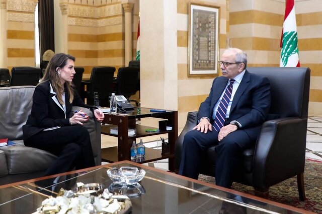 مورگان اورتگاس و نواف سلام اقدام مداخلهجویانه واشنگتن برای جایگزینی نهادهای حزبالله در جنوب لبنان