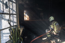 آتش‌سوزی یک رستوران در شهرک غرب