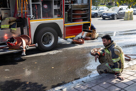 آتش‌سوزی یک رستوران در شهرک غرب