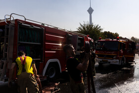 آتش‌سوزی یک رستوران در شهرک غرب