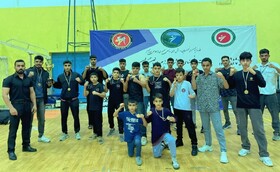 مقام سوم خوزستان در مسابقات نیوفایت کیک بوکسینگ کشور