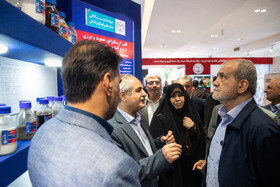 بازدید مسعود پزشکیان، رئیس جمهور از نمایشگاه دستاوردهای علمی و فناورانه جهاد دانشگاهی