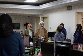 بازدید حجت الاسلام عبدالحسین خسروپناه، دبیر شورای عالی انقلاب فرهنگی از ایسنا