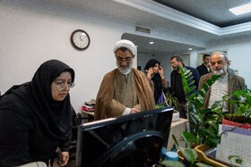 بازدید حجت الاسلام عبدالحسین خسروپناه، دبیر شورای عالی انقلاب فرهنگی از ایسنا