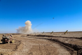 مانور پهپادی یگان سجیل با حضور فرمانده کل سپاه