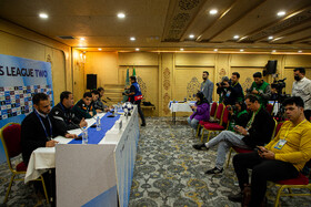 نشست خبری سرمربیان تیم‌های فوتبال سپاهان ایران و آخال ترکمنستان