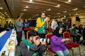 نشست خبری سرمربیان تیم‌های فوتبال سپاهان ایران و آخال ترکمنستان