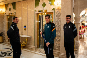 نشست خبری سرمربیان تیم‌های فوتبال سپاهان ایران و آخال ترکمنستان