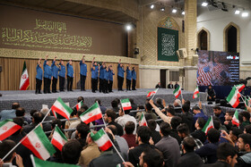 دیدار هزاران نفر از دانش‌آموزان و دانشجویان با رهبر انقلاب