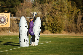 تمرین تیم فوتبال سپاهان پیش دیدار با آخال ترکمنستان