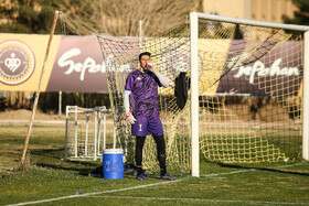 تمرین تیم فوتبال سپاهان پیش دیدار با آخال ترکمنستان