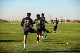 تمرین تیم فوتبال سپاهان پیش دیدار با آخال ترکمنستان