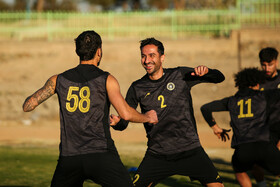 تمرین تیم فوتبال سپاهان پیش دیدار با آخال ترکمنستان