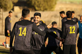 تمرین تیم فوتبال سپاهان پیش دیدار با آخال ترکمنستان