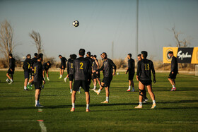 تمرین تیم فوتبال سپاهان پیش دیدار با آخال ترکمنستان