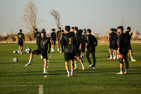 تمرین تیم فوتبال سپاهان پیش دیدار با آخال ترکمنستان