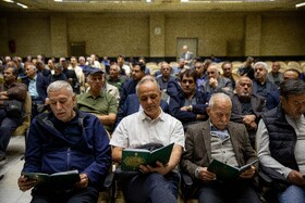 احمد زیدآبادی در مراسم ترحیم سیدمحمد تاج‌زاده