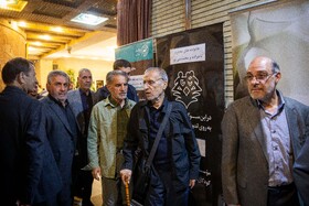 هادی خانیکی در مراسم ترحیم سیدمحمد تاج‌زاده