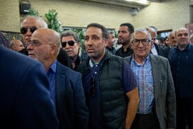 صادق زیبا‌کلام در مراسم ترحیم سیدمحمد تاج‌زاده